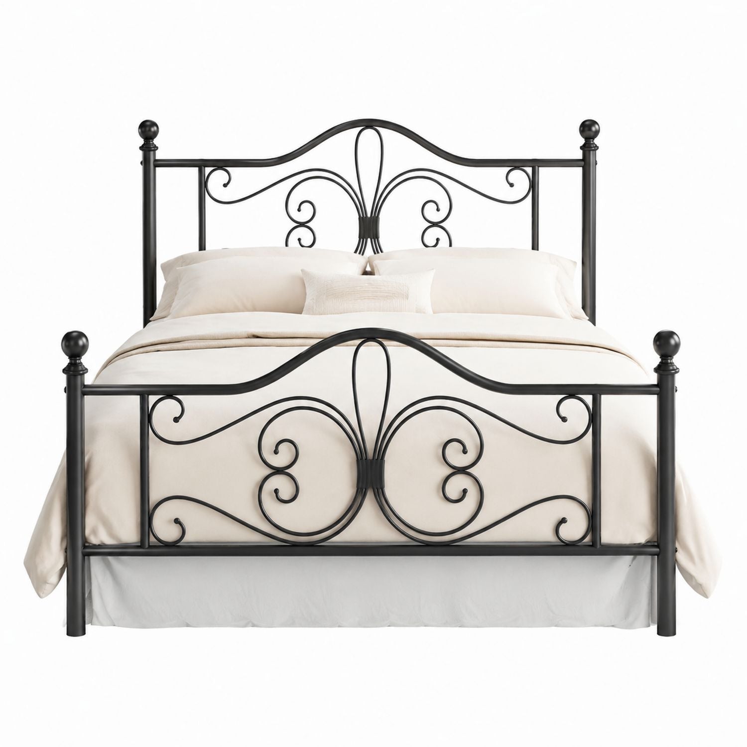 Black Iron Queen Size Bed Frame