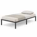 Twin Metal Bed Frame Black Steel