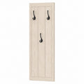 Wall-Mounted MDF Coat Rack with Metal Hooks